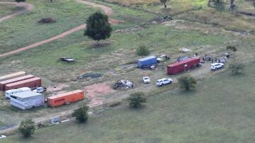 Bodies in shipping container in Gulgong. Picture supplied
