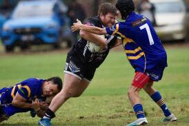 The Coonabarabran defence was too strong for Baradine in round two. Picture by Peter Sherwood Photography