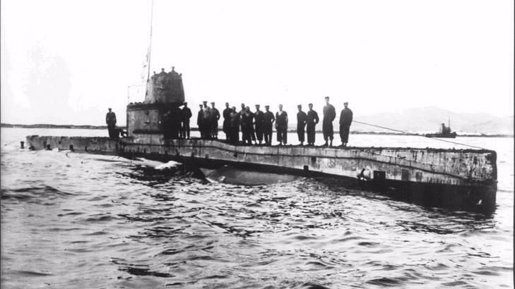 Lost in the waters off Papua New Guinea: Submarine AE1. Photo: Australian National Maritime Mus