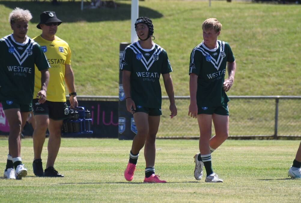 Triston Ross (centre) will represent NSW Country this weekend. Picture by Tom Barber 