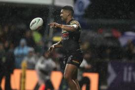 Tyrone Peachey, pictured in 2023 playing for the Penrith Panthers, will return at the end of the season. Picture by Phil Blatch 