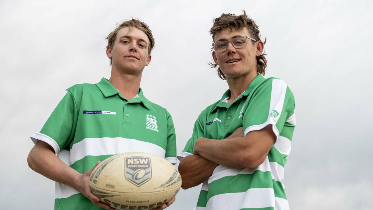 Brothers Rory and Jordi Madden will both play for Dubbo CYMS in grand finals this weekend. Picture by Belinda Soole
