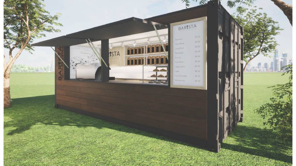 A shipping container coffee shop is on its way to Dubbo. 