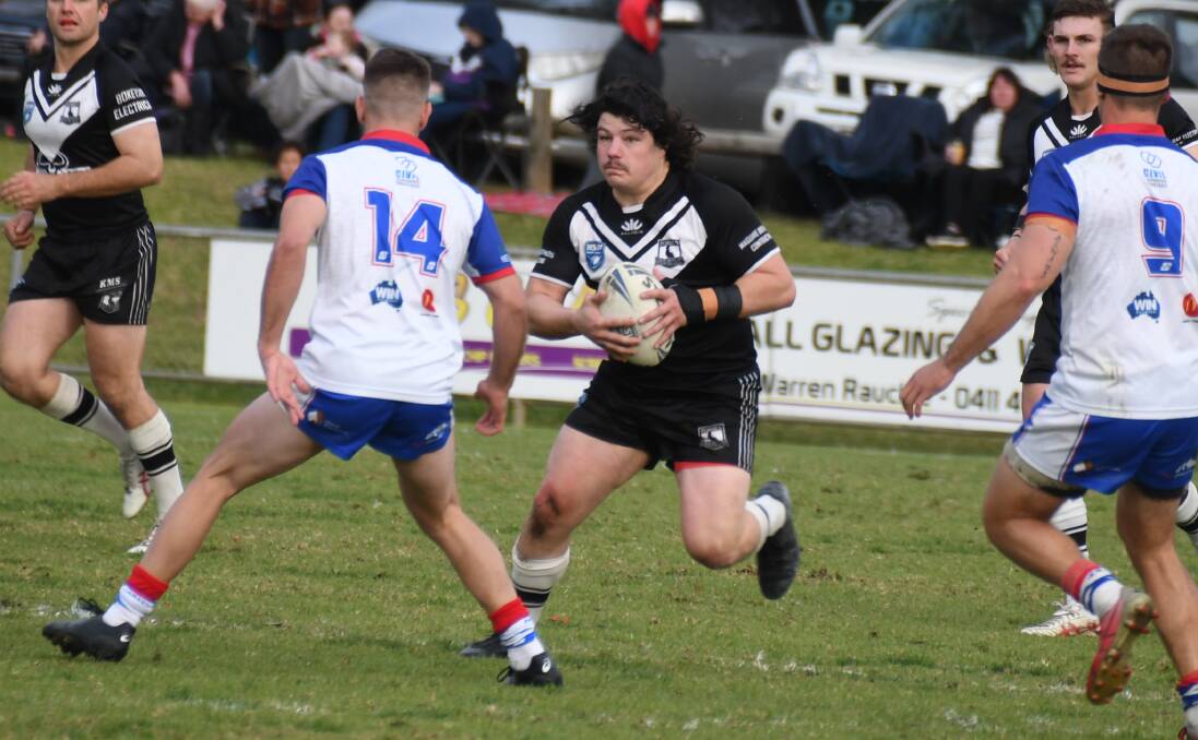 Forbes' Jack Hartwig was excellent against Parkes in the long weekend derby. Picture by Tom Barber