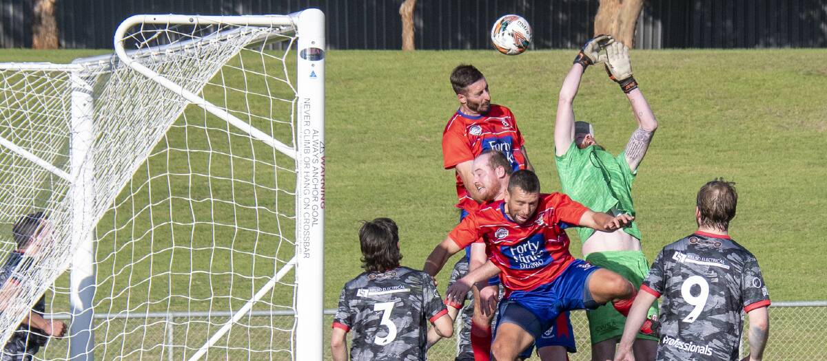 Orana Spurs forward Jake Grady scored one his side's four goals on Saturday. Picture by Amy McIntyre