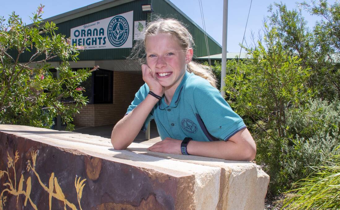 Orana Heights student Ayla Pittock now holds 16 of the 17 school swimming records. Picture by Belinda Soole 
