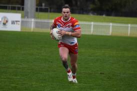 Mudgee halfback Pacey Stockton scored a hat-trick for his side on Saturday. Picture by Nick Guthrie 