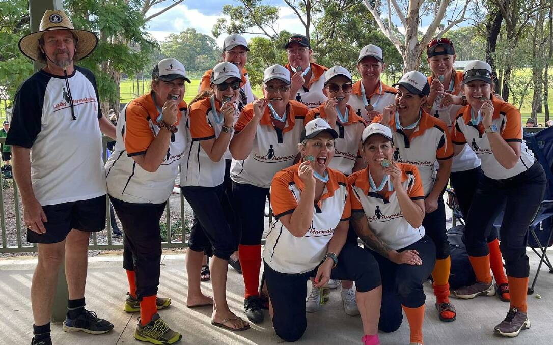 Kristy Armstrong's Lady Marmalades masters softball team. Picture supplied (Homebase Facebook)