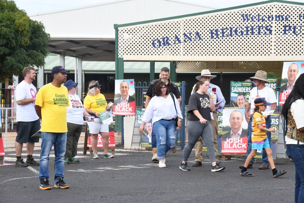 Orana Heights Public School was one of the busiest polling places on election day. Picture by Amy McIntyre