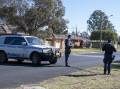 Investigators on scene at a house on Margaret Crescent in south Dubbo where the stabbing took place. Picture by Belinda Soole