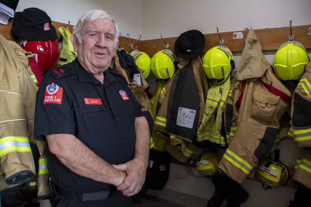 Retired firefighter Peter Ryan has been awarded the Australian Fire Service Medal for his work at the Dubbo Fire Station. Picture by Belinda Soole