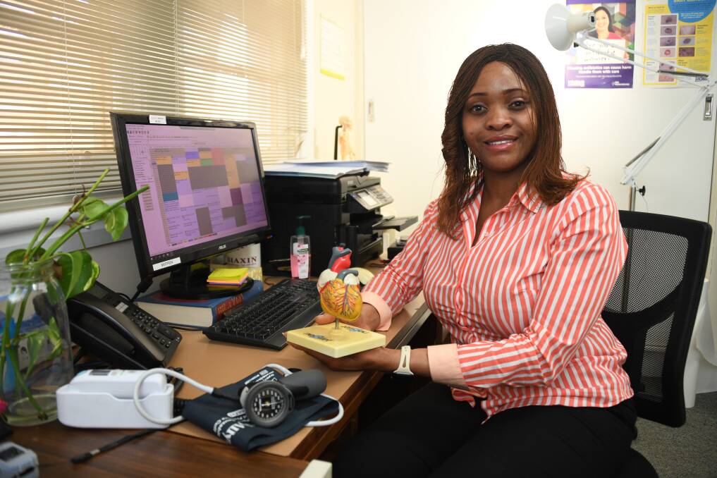 Dr Adesu Kuku at the Macquarie Valley Family Practice is urging people to be proactive about their health this World Heart Day. Picture by Amy McIntyre