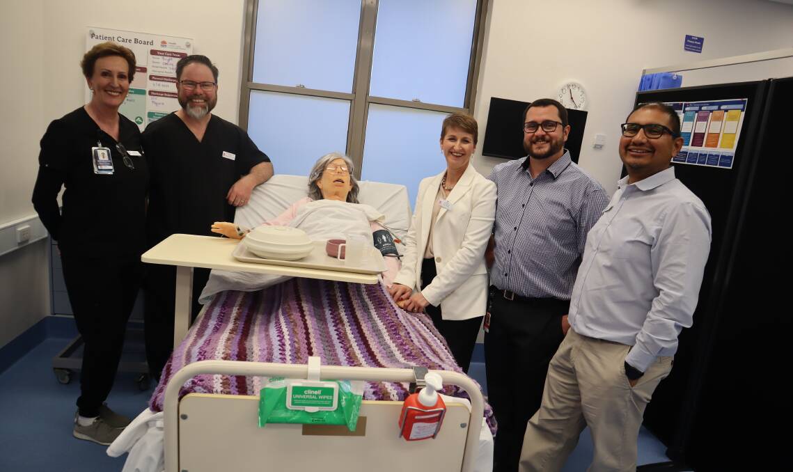 CREST Manager and Senior Nurse Educator Gabrielle Arnold, CREST Simulation Nurse Phil Cooper, WNSWLHD District Manager Education and Training Jacqui Blackshaw, WNSWLHD Education and Design Lead Phil Kent, WNSWLHD Nurse Educator Jaime Coello. Picture supplied
