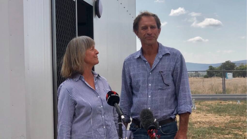 Carol and Graham Blackwood are grateful they "got out of it with their lives" following the November 14 deluge in Eugowra. Picture by Emily Gobourg.