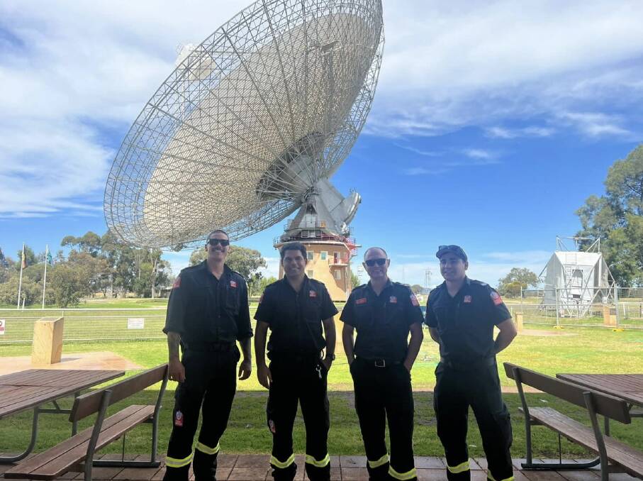 The Indigenous firefighters recently deployed in the recovery and support services for outlying communities impacted by the flood in central west NSW. Picture by FRNSW
