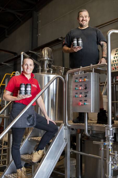 The Commotion beer brand by Devil's Hollow owners Matt Devenish and Ceridwyn Usback to be launched at the Beers to the Bush Festival on Saturday, March 25 at Macquarie Lion's Park. Picture by Belinda Soole