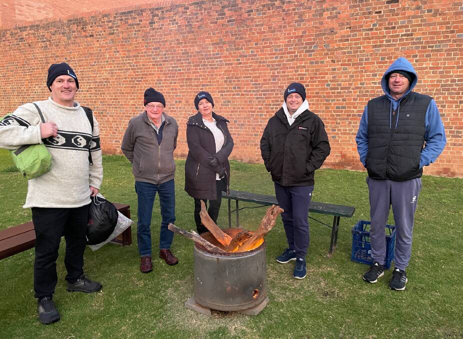 Dubbo Regional Council chief executive officer Murray Wood (left) was among those who took part in the St Vinnies' CEO Sleepout at the Old Dubbo Gaol on August 19. Picture supplied
