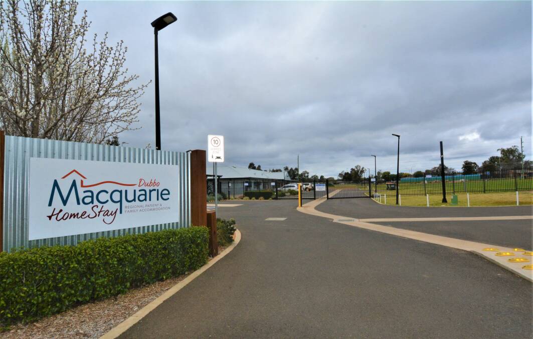 The entrance to Macquarie Home Stay facility on Tony McGrane Place a few minutes away from Dubbo Base Hospital. Picture by Elizabeth Frias
