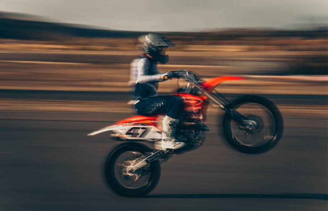 A 34-year-old motorcycle rider fronted court after he was caught driving recklessly around Dubbo. Picture via Unsplash