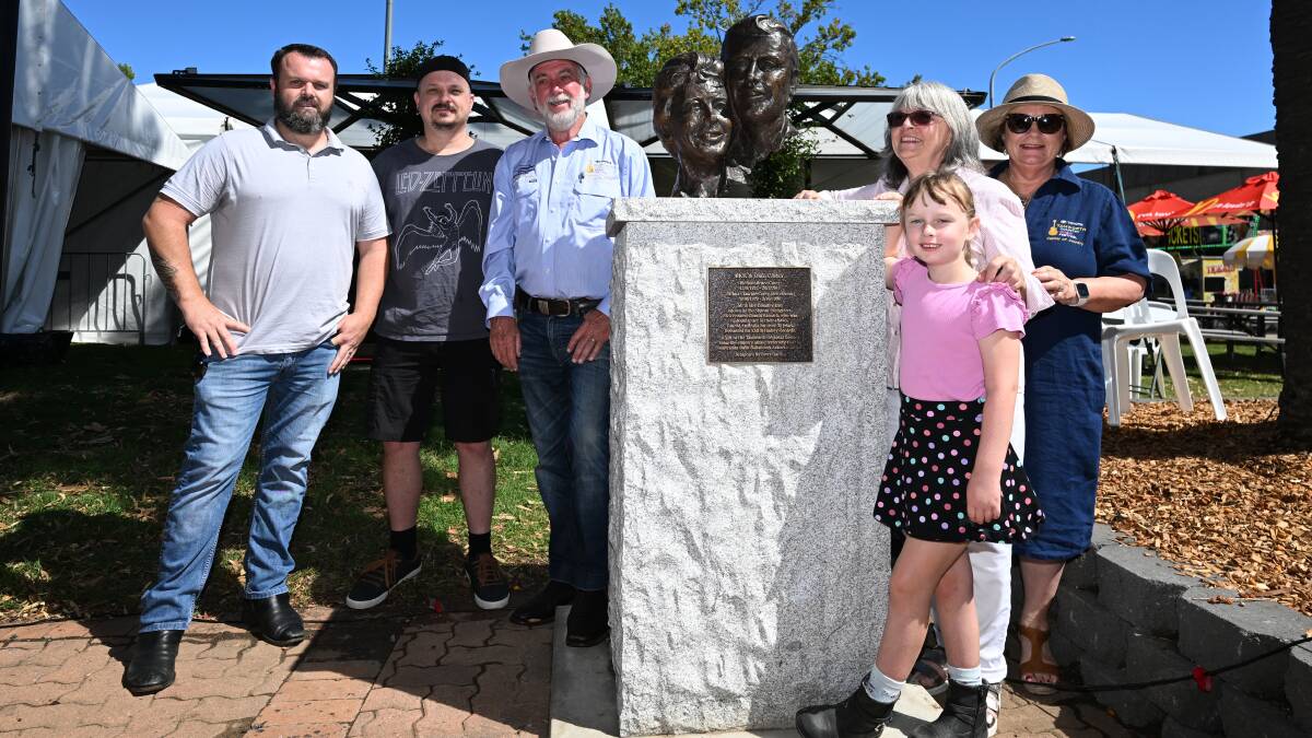 Rick and Thel Carey's bronze bust was unveiled on Friday. Picture by Gareth Gardner