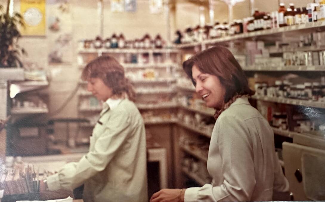 Rhonda White smiling in some past photos at her pharmacy. Picture supplied. 