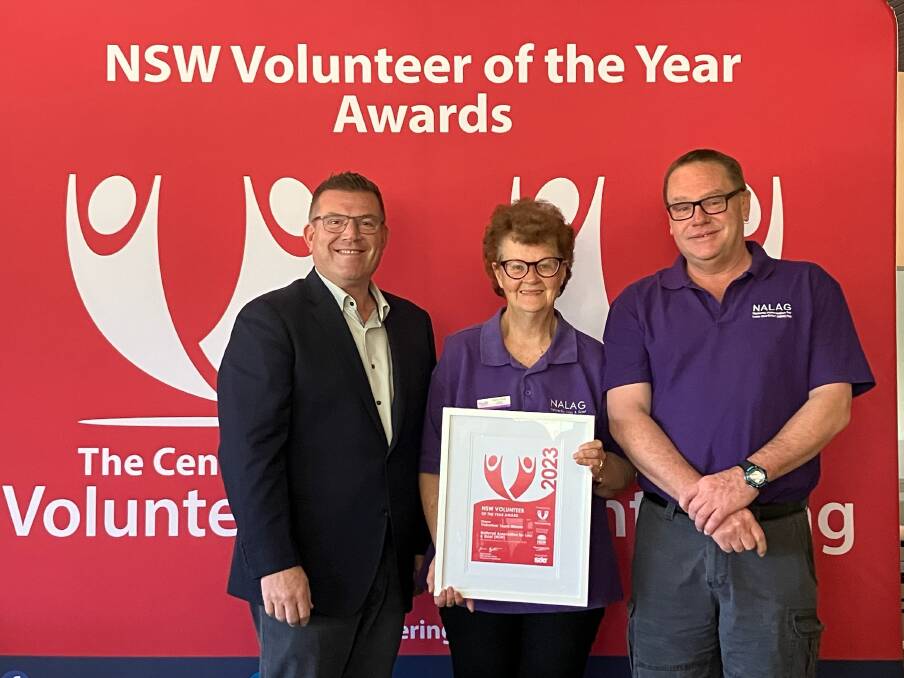 Orana Volunteer Team of the Year, National Association for Loss & Grief with Dugald Saunders MP, State Member for Dubbo. Picture supplied 