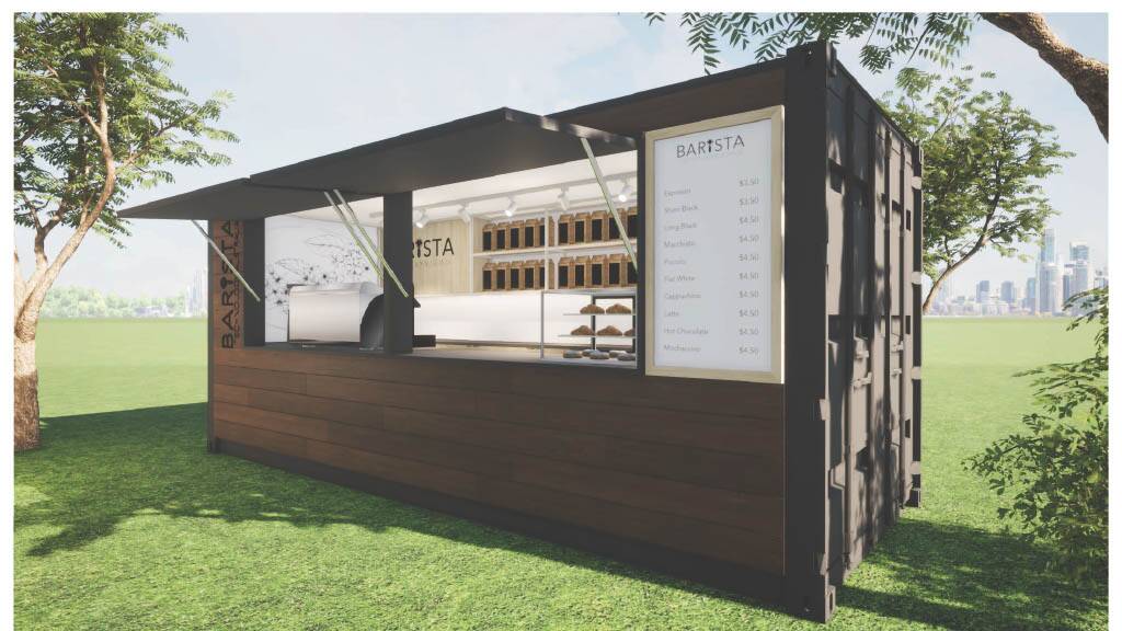A shipping container coffee shop is on its way to Dubbo. Picture supplied 