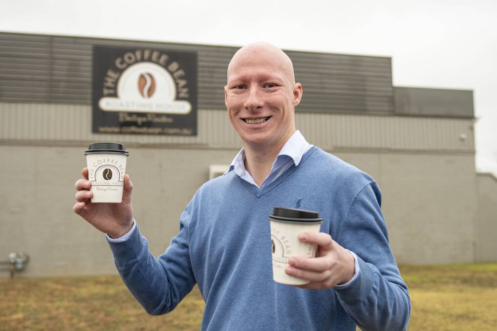 Liquid Investments Pty Ltd. general manager Josh Angus out the front of The Coffee Bean. Picture by Belinda Soole