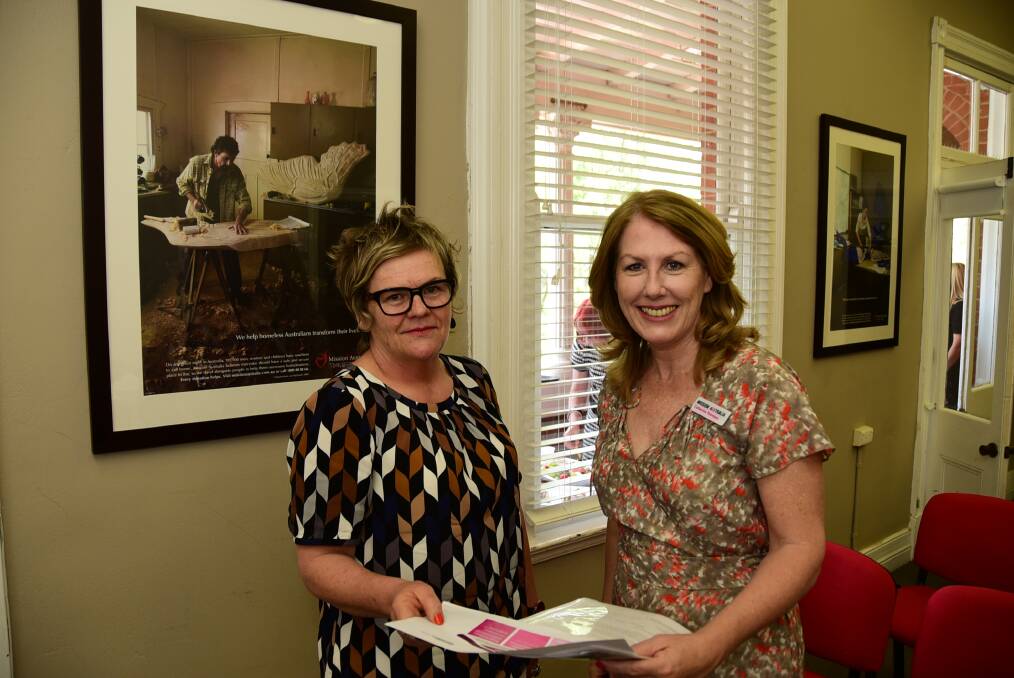 Regional leader for Central and Far West Ann Winterton and previous CEO Catherine Yeomans in 2015. Picture by Belinda Soole 