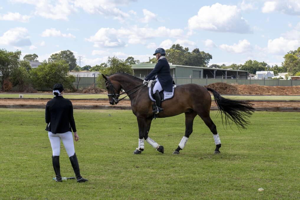 Robyne Smith competed in the dressage event in Dubbo. Picture by Belinda Soole 