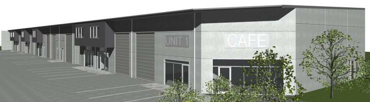 An artists impression of stage two of the development with the cafe and units. Picture supplied