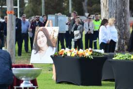 Molly Ticehurst's funeral on May 2. Picture is by Carla Freedman