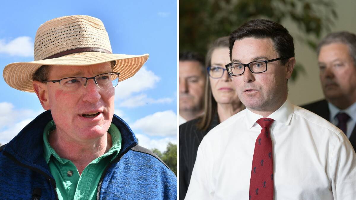 Calare MP Andrew Gee (left) and (right) federal Nationals leader David Littleproud.