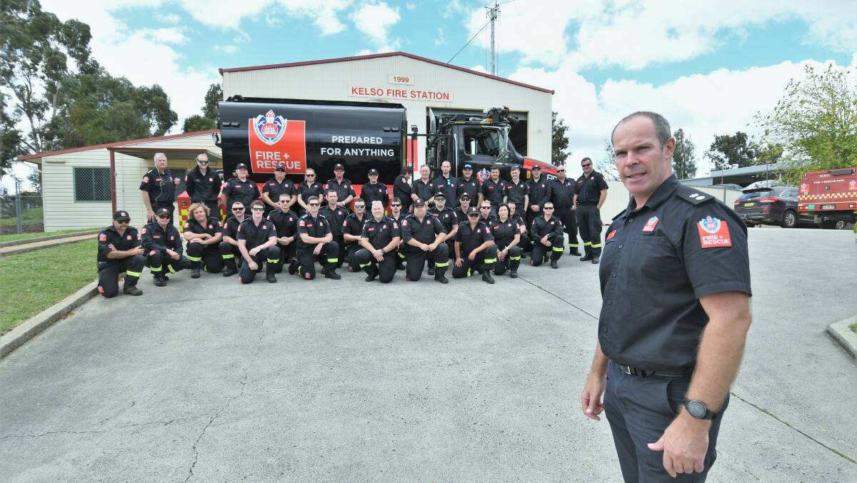 HELP ON THE WAY: NSW Fire and Rescue acting Superintendent Tim Climo with the firefighters going to Port Macquarie. Photo: CHRIS SEABROOK 