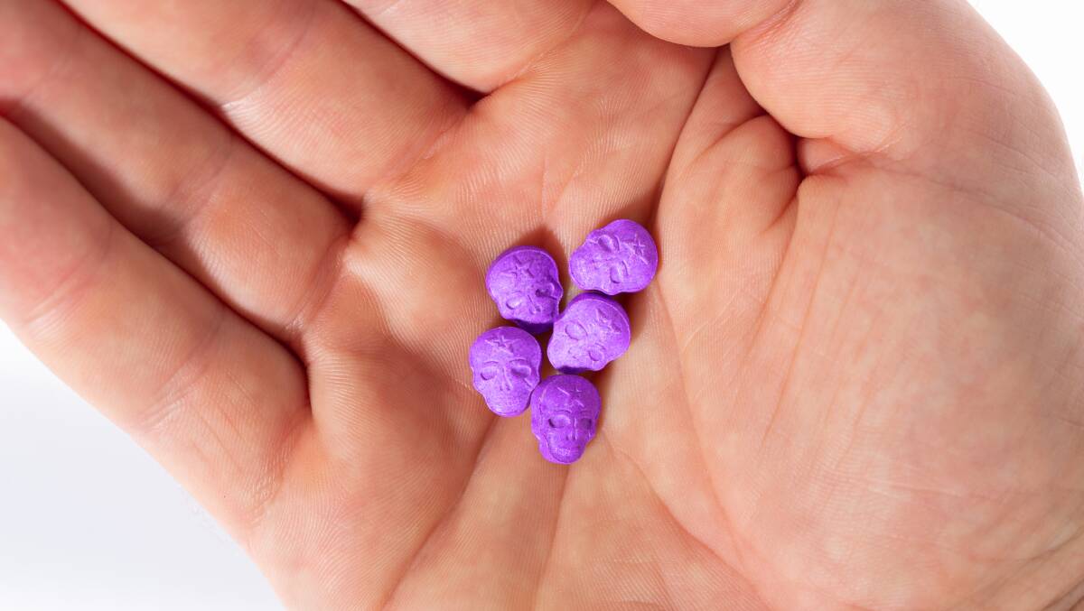 A teenager was caught in possession of 40 ecstasy tablets on his way to schoolies. File picture