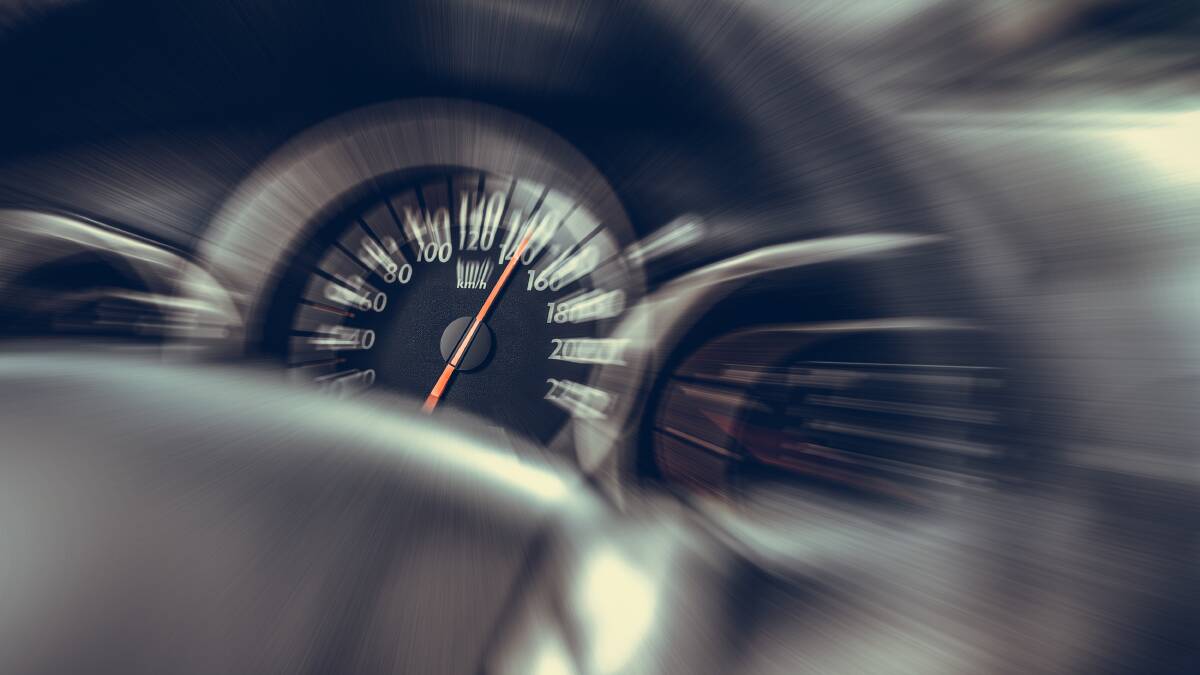 A file picture of a speedometer in a speeding car. File picture