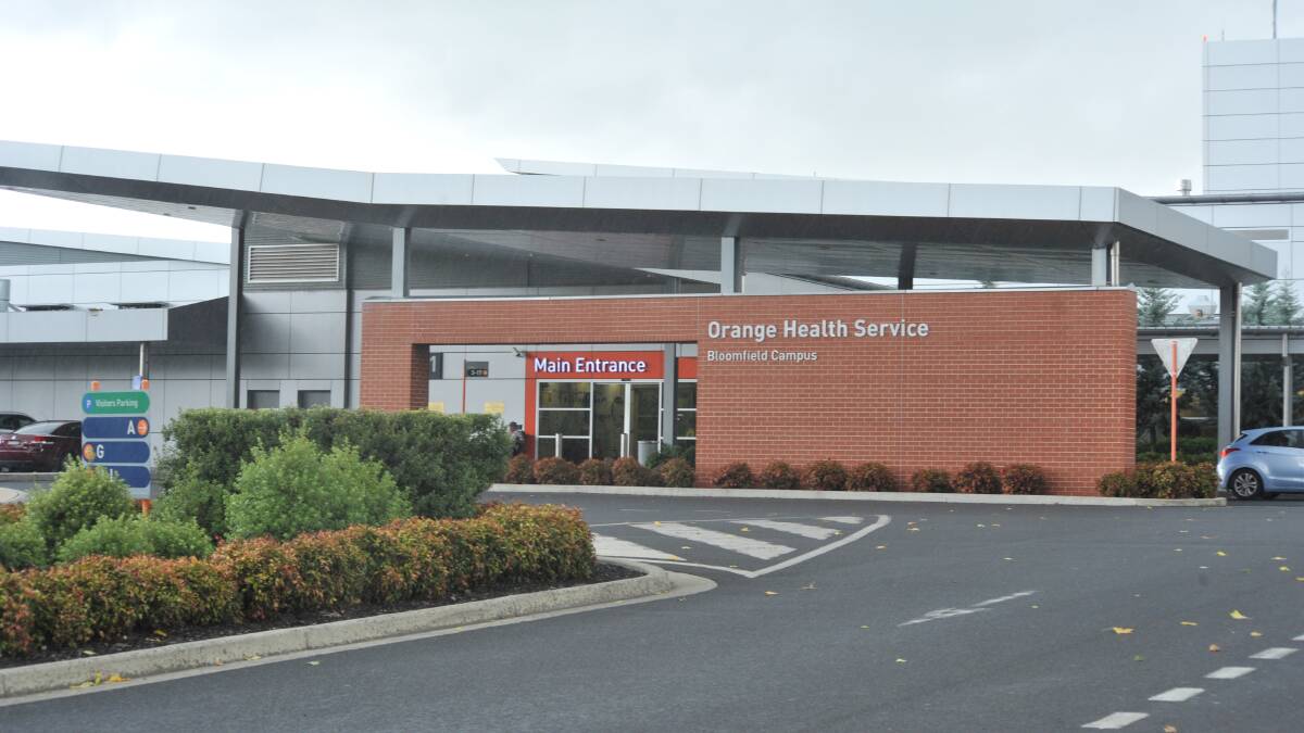 Orange Hospital where a man damaged a bed while coming down off drugs. File picture