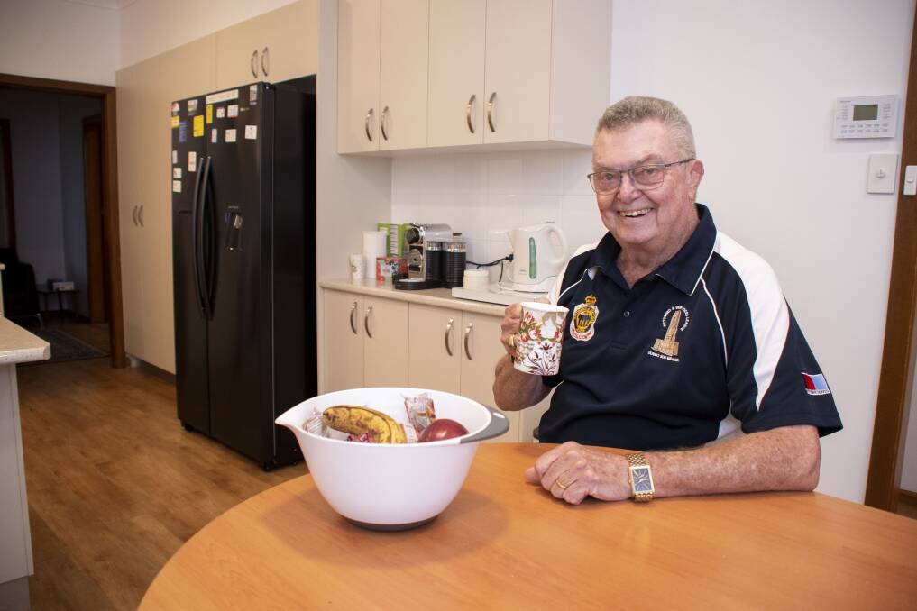 Dubbo RSL sub-branch president Tom Gray says he hopes the home environment of the centre will encourage more veterans to stop by. Picture by Belinda Soole