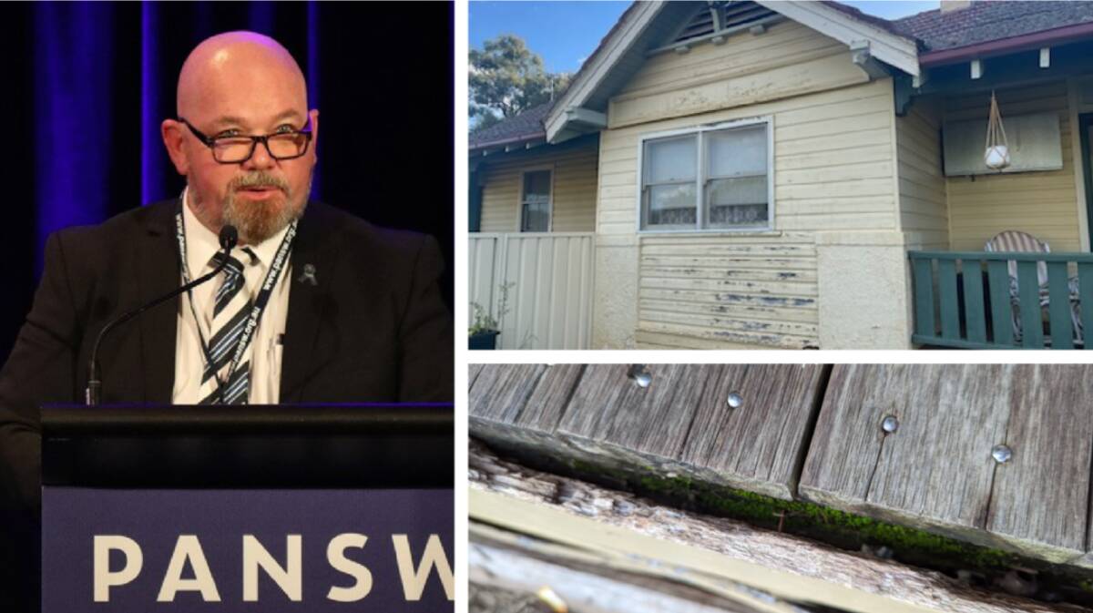 The Police Association of NSW is calling for more NSW Government funding to fix-up properties used to house police officers and their families moving to Collie and Binnaway. Pictures supplied