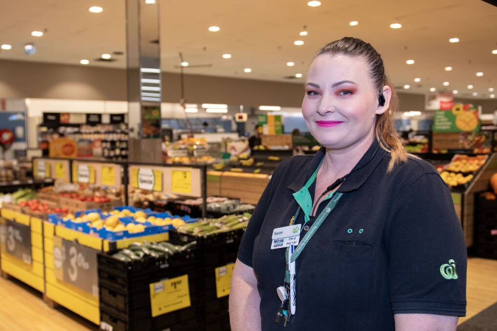 Sarah Clark has worked at Woolworths Dubbo - between Riverdale and Orana stores - for 15 years. Picture by Belinda Soole