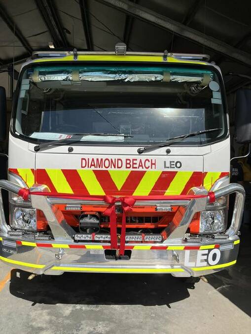 The Diamond Beach Rural Fire Brigade's Cat 7 truck, named in memory of their former Captain, Leo Fransen. Picture from NSW RFS - Diamond Beach