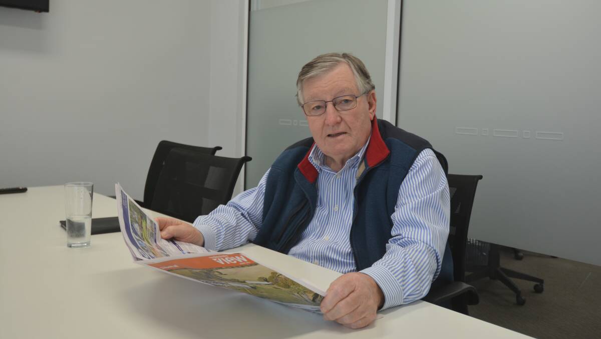 Bob Berry pictured reading the Daily Liberal last year. Picture by Tom Barber