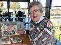 Ros Walters with some old family photographs. Picture by Belinda Soole