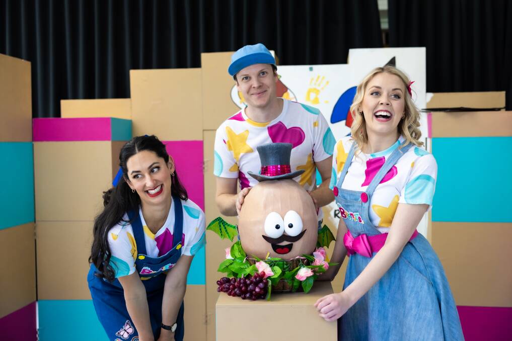 You won't hear ABC Kids stars The Beanies using the words "boys", "girls" or "parents" during their show at Dubbo Regional Theatre and Convention Centre. Picture by Grant Leslie Photography