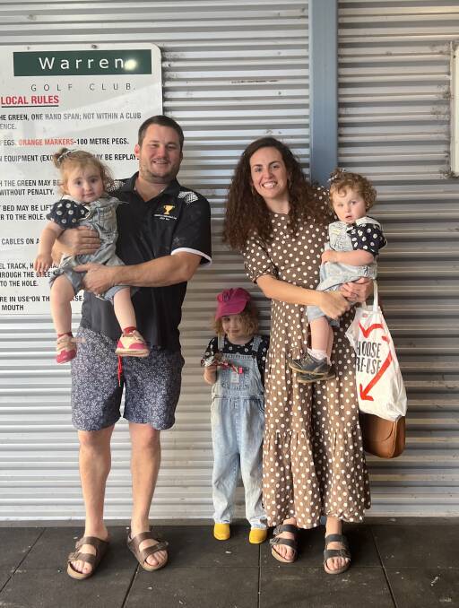 Jessica Taylor and her husband JT (James) love being Warren locals and raising their three girls in a country town. Picture supplied