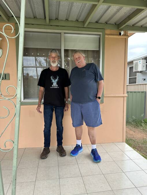 Russell McDermaid (left) lives with early-onset dementia after being diagnosed at the age of 57, and his brother Bruce McDermaid is his carer and advocate. Picture supplied