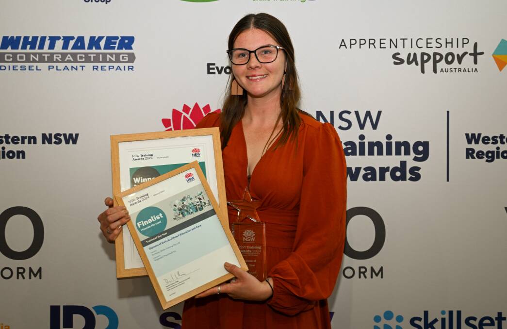 Hannah Harland has been named Trainee of the Year at the Western NSW Training Awards. Picture supplied