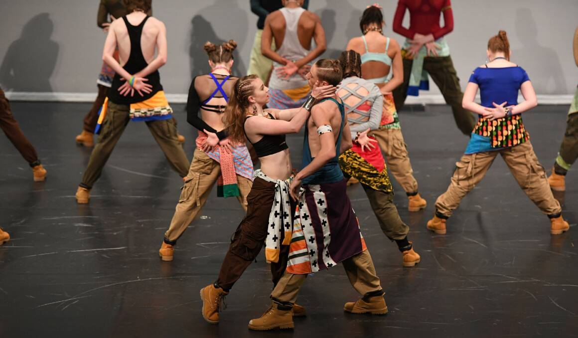 DANCE FINAL: Dubbo Ballet Studio's open team will perform in the 2016 Sydney Eisteddfod jazz final. Photo: WINKIPOP MEDIA