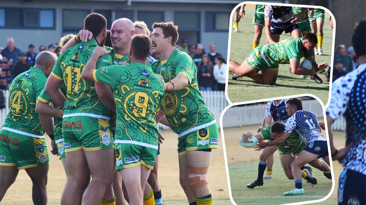 Ethan Bereyne grabbed two tries during Orange CYMS' derby victory against Hawks in the Peter McDonald Premiership. Pictures by Carla Freedman