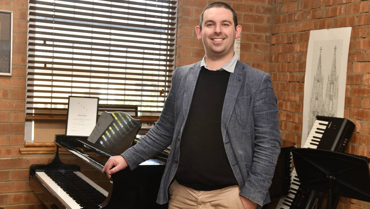The Orange Regional Conservatorium's head of keyboard, David Shaw, has been honoured with the Lady Callaway Award in recognition of outstanding service as an accompanist in the field of music education. Picture by Jude Keogh